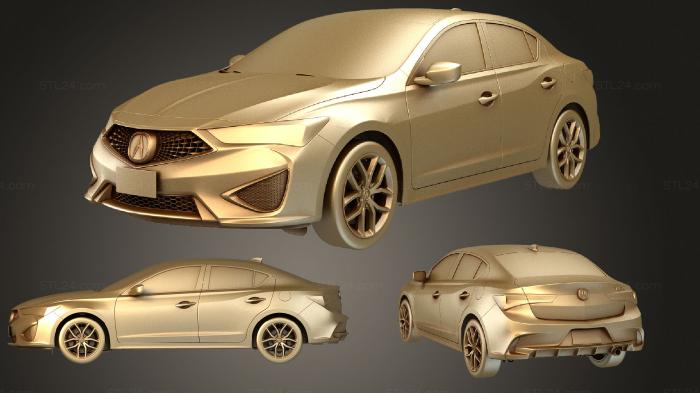 Автомобили и транспорт (Acura ILX 2019 4, CARS_4109) 3D модель для ЧПУ станка